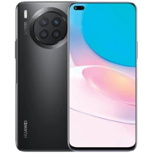 Product image of Huawei Nova 8i in starry black, with quad camera on display