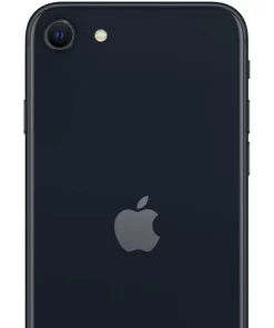 Elegant back design of the iPhone SE 2022 3rd Gen featuring the iconic Apple logo.