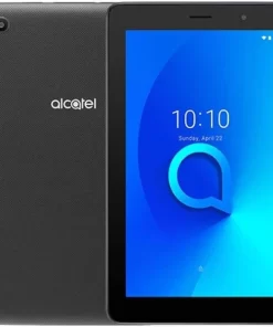 Front and back view of an Alcatel 1t 7 inch tablet