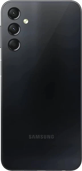 Samsung Galaxy A24 triple camera and back view