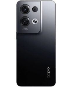 Oppo Reno8 Pro glazed black with triple camera on display