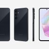 Samsung A35 5G with views if the front, back and side including cameras