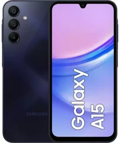 Samsung A15 Front and Back view including camera