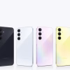 Samsung A35 5G back view in different colours including cameras